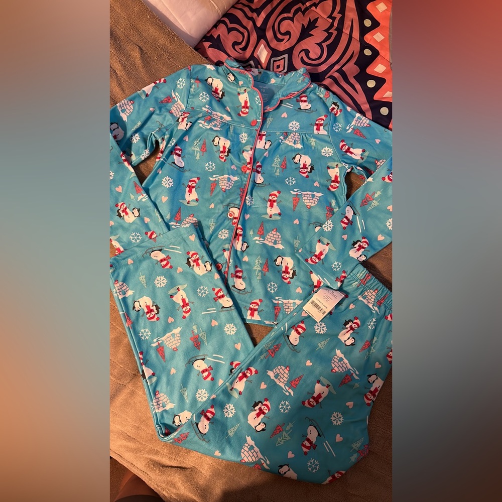 Carters snowman pjs